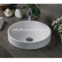 Bathroom acrylic Above Counter Basin Round Art Basin/White matte round washbasin